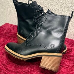 Timberland Women's Black Lace-Up Boots